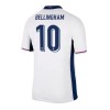 Camisola Inglaterra Bellingham 10 Homen Equipamento 1ª Euro 2024